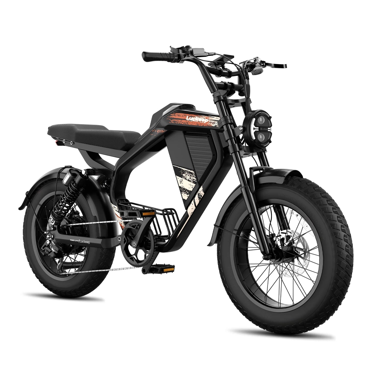Luckeep M5 Electric Bike for Adults/Teen, 1500W Peak Motor, Max 32MPH,48V 15AH Battery, Max 60 Miles Electric Motorcycle