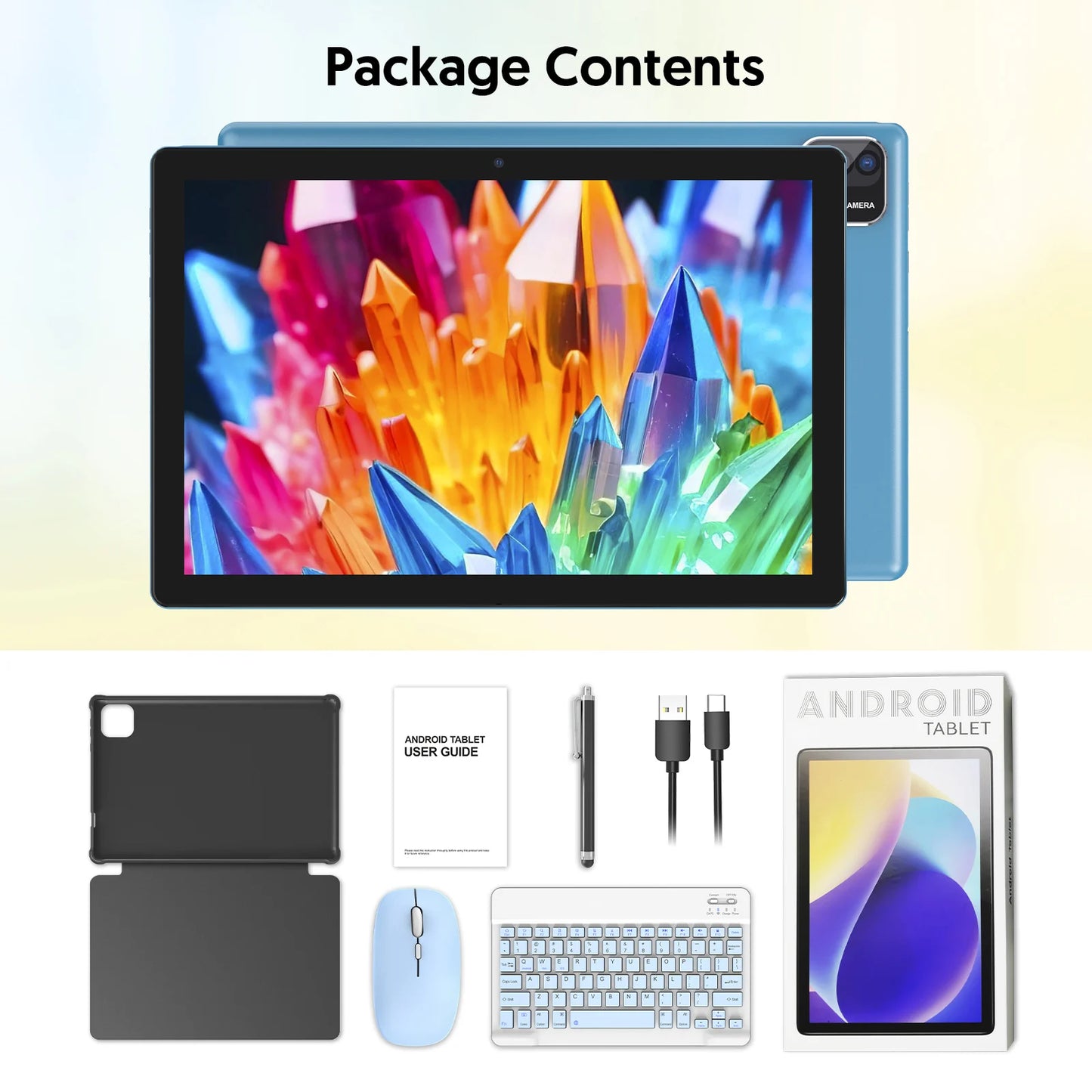 BAKEN Android 14 Tablet Quad-Core 6GB RAM 64GB ROM