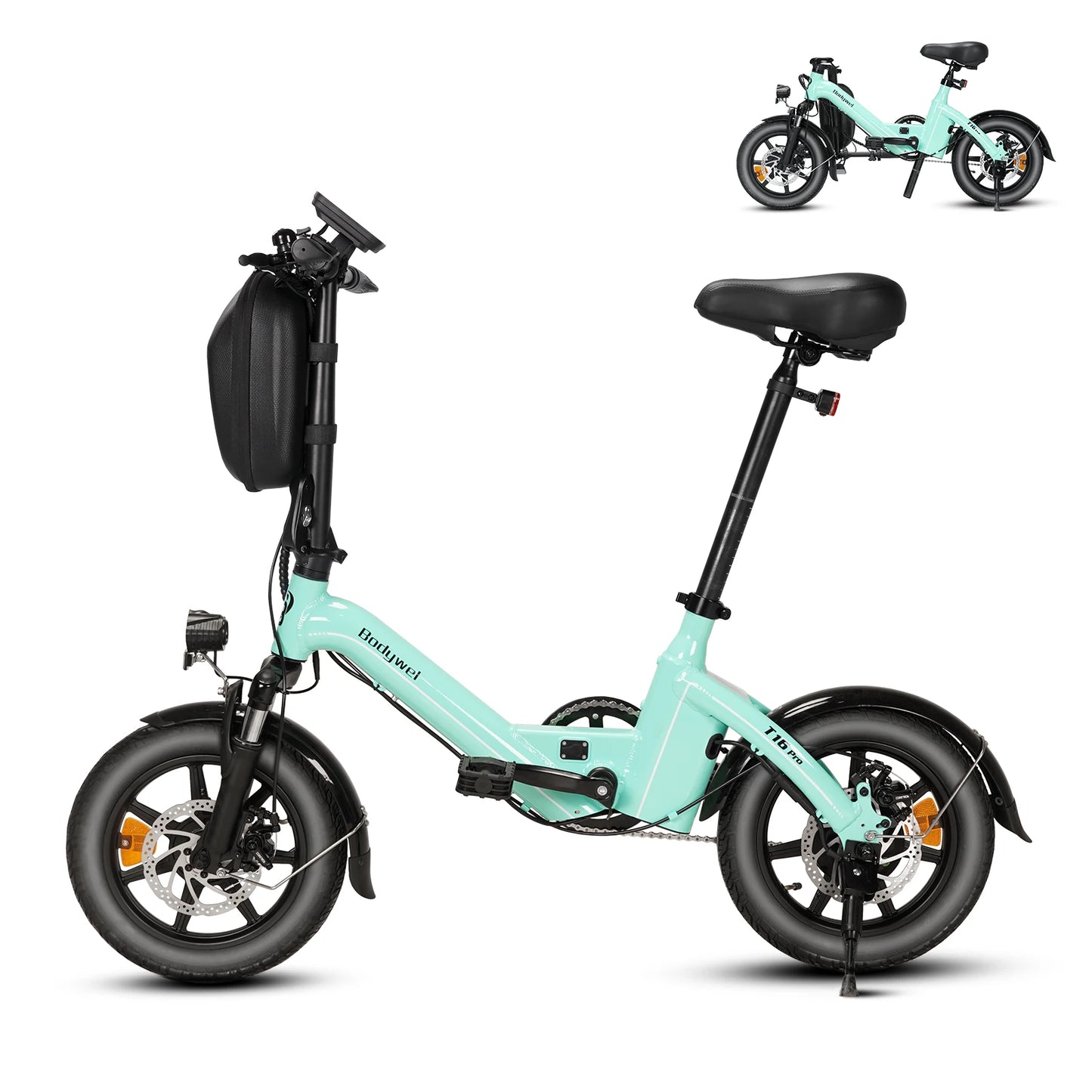 Bodywel T16PRO Folding 14 Inch Electric Bicycle 250W 36V CE Certified