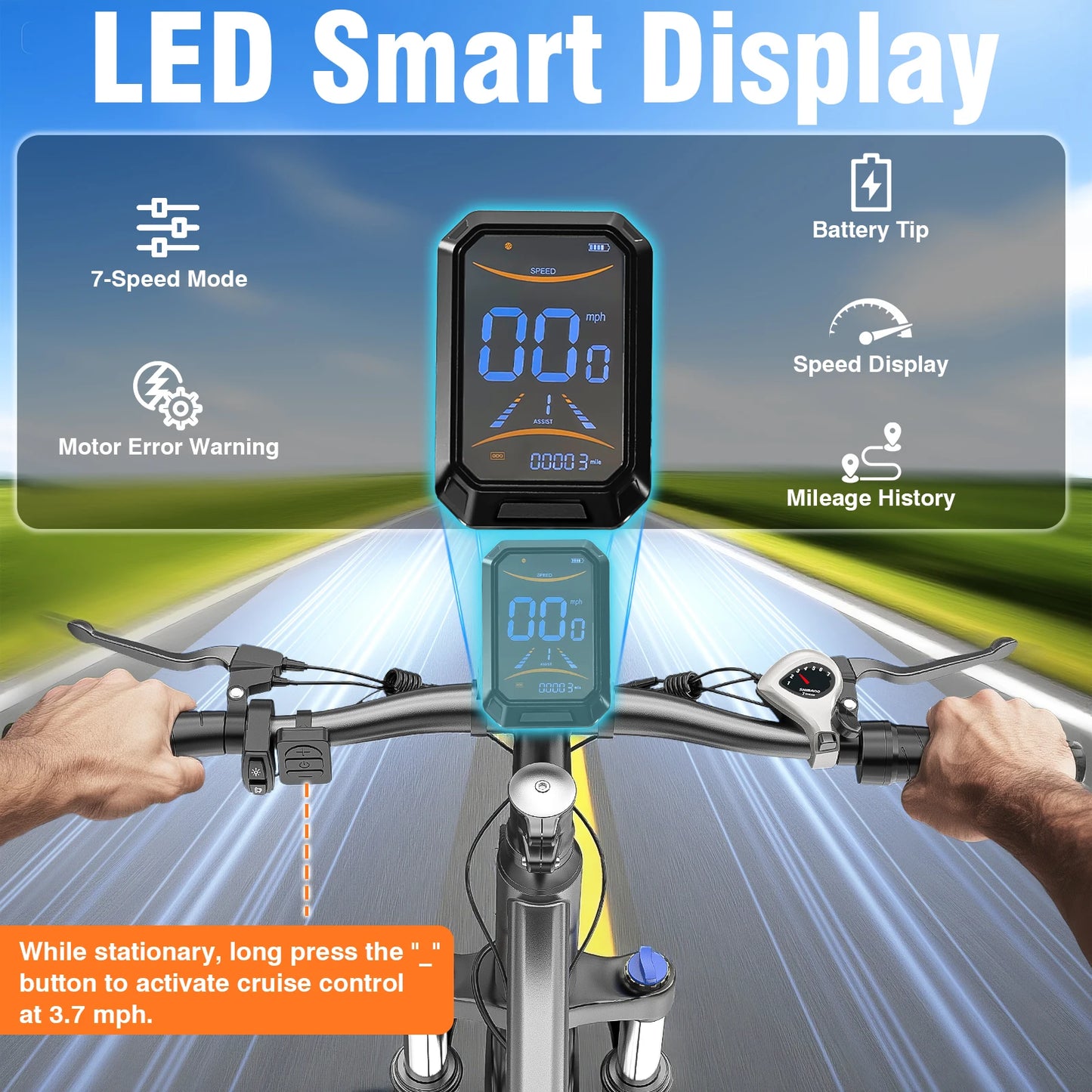 Electric Mountain Bicycle Specifically For Adults With 500W Brushless LithiumBattery