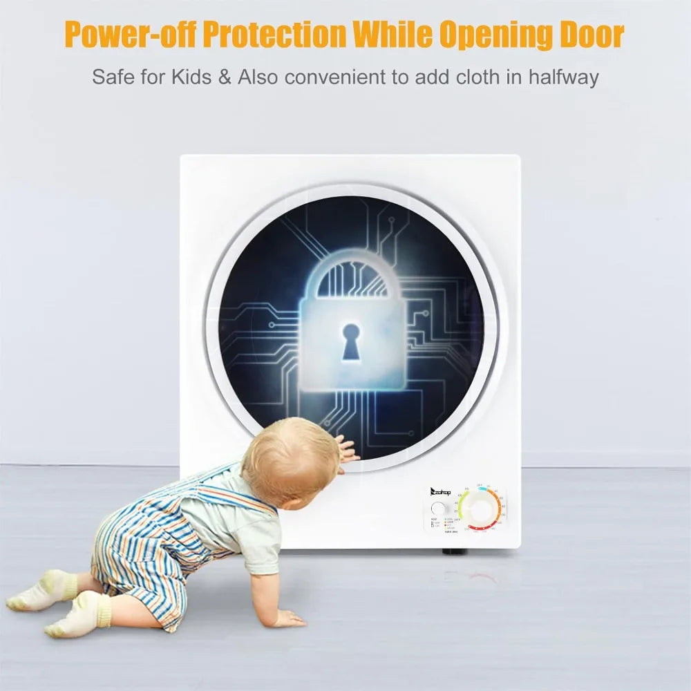 Portable Clothes Dryer With Stainless Steel Tub Compact