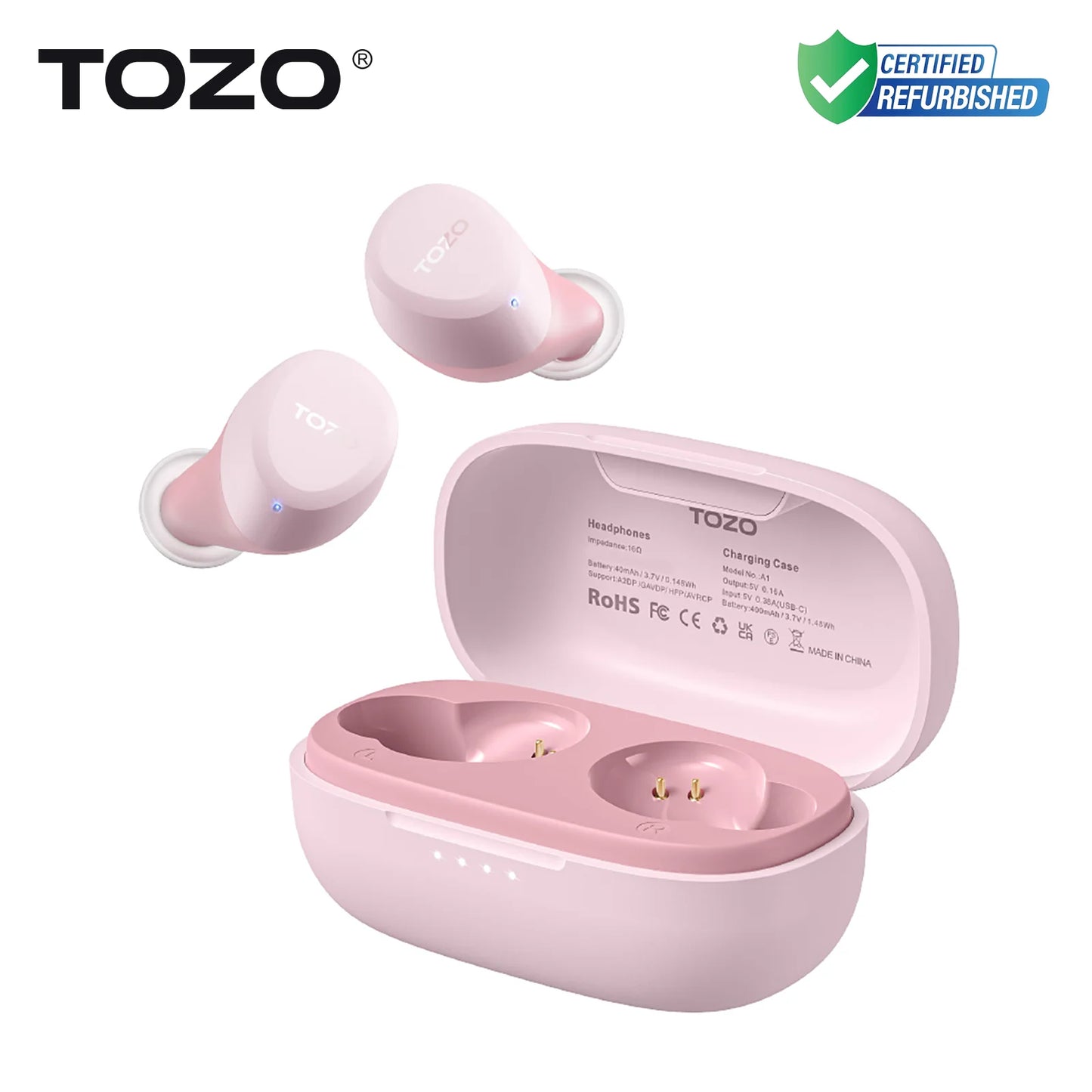 TOZO TWS Earbuds Wireless Bluetooth Headphones With Microphone Waterproof