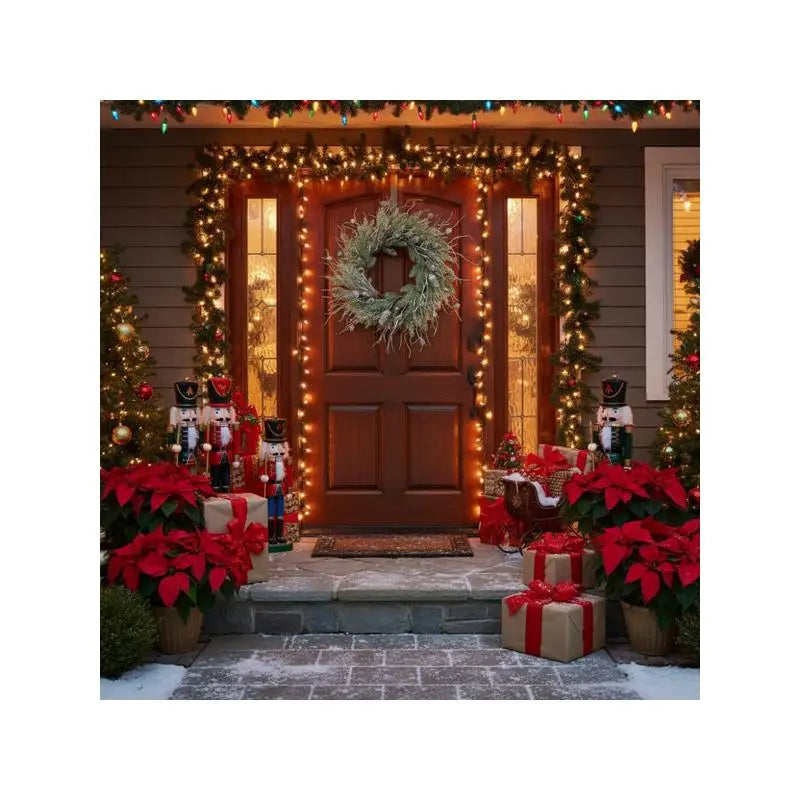 Pine Wreath With Pinecones And Greenery For Holiday Door Decor