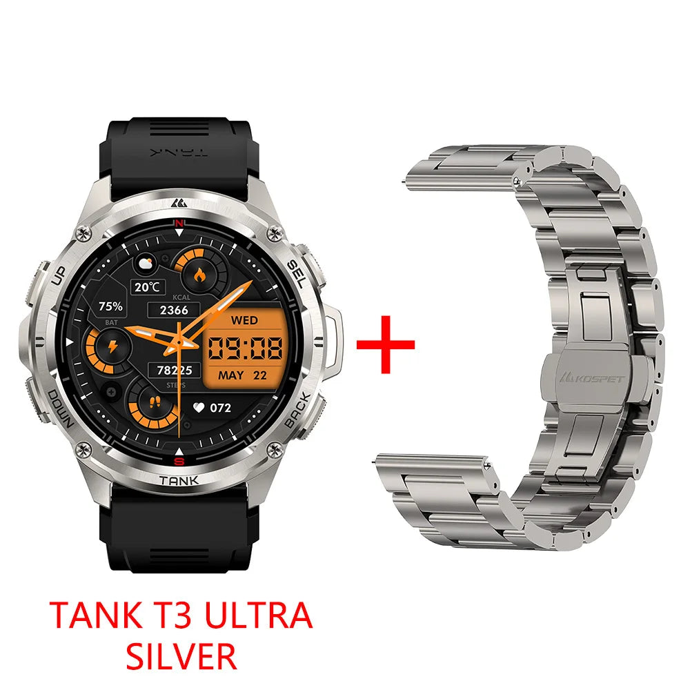 KOSPET Tank T3 Ultra GPS Smart Watch With Altimeter Barometer