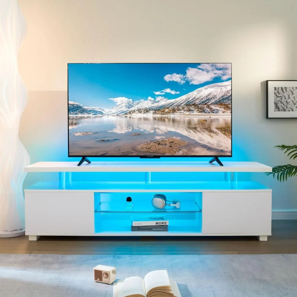 ZHUXIANG TV Entertainment Center With Storage Console