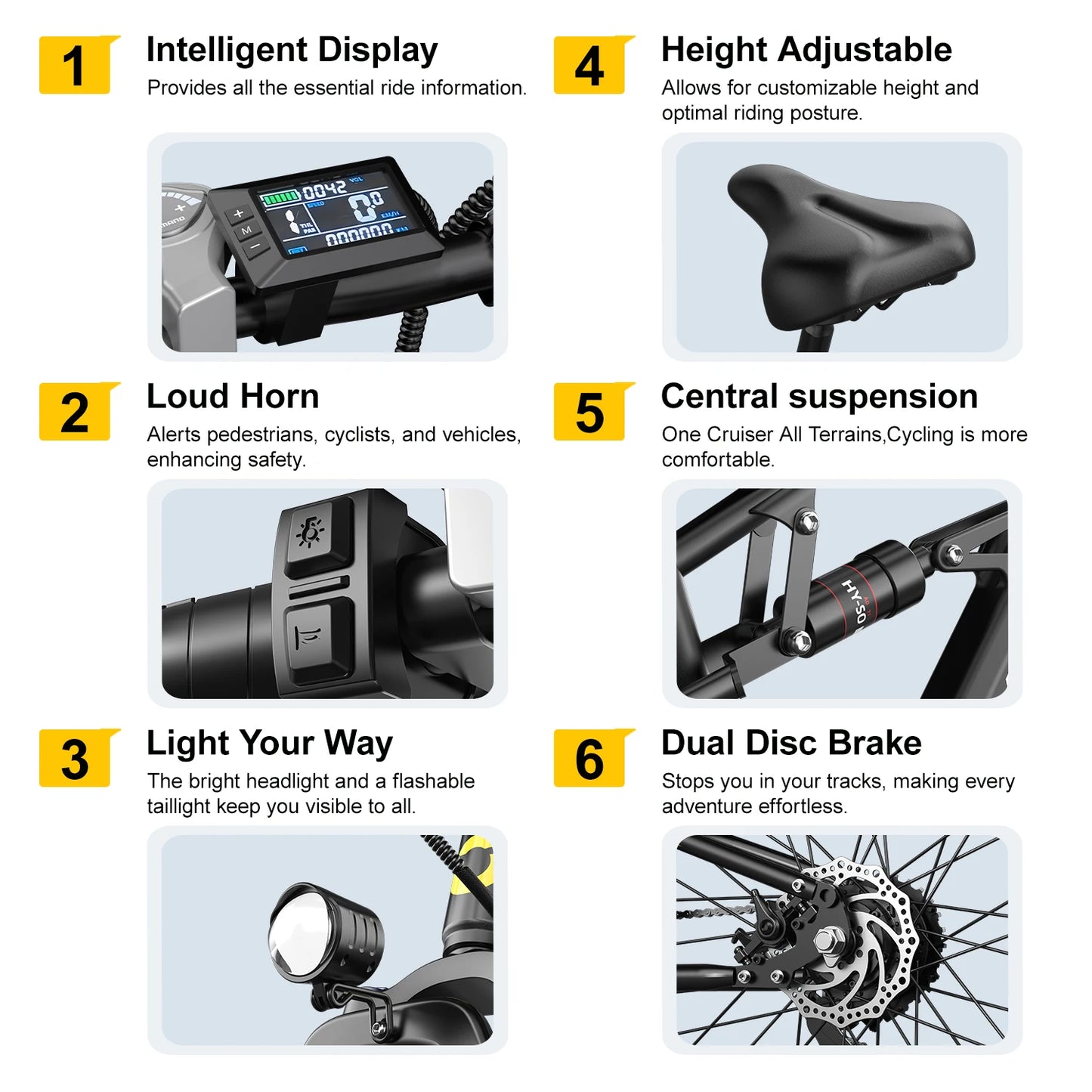 Max Speed Electric Bike 750W Peak Motor Step Through Adults 40 Mile Range 25 MPH Urban Commuter 21 Speed Dual Suspension