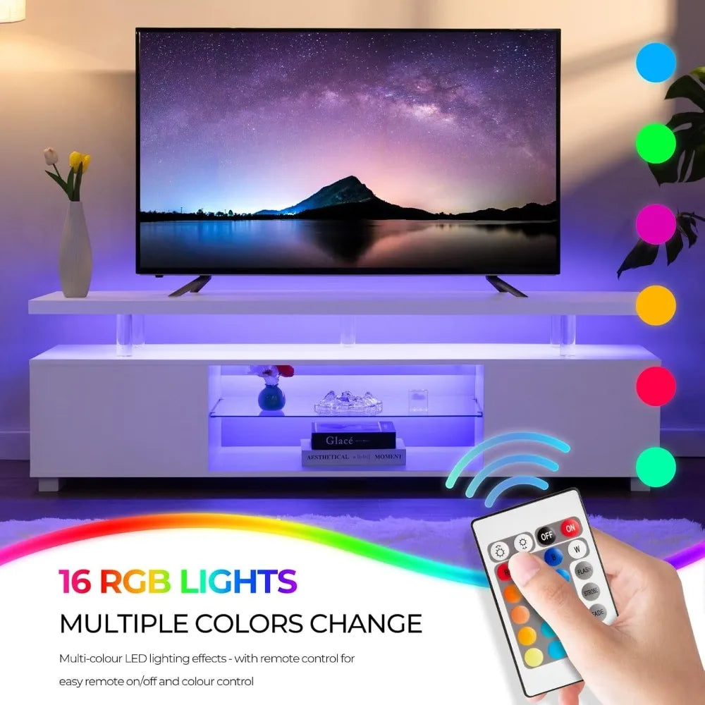 ZHUXIANG TV Entertainment Center With Storage Console