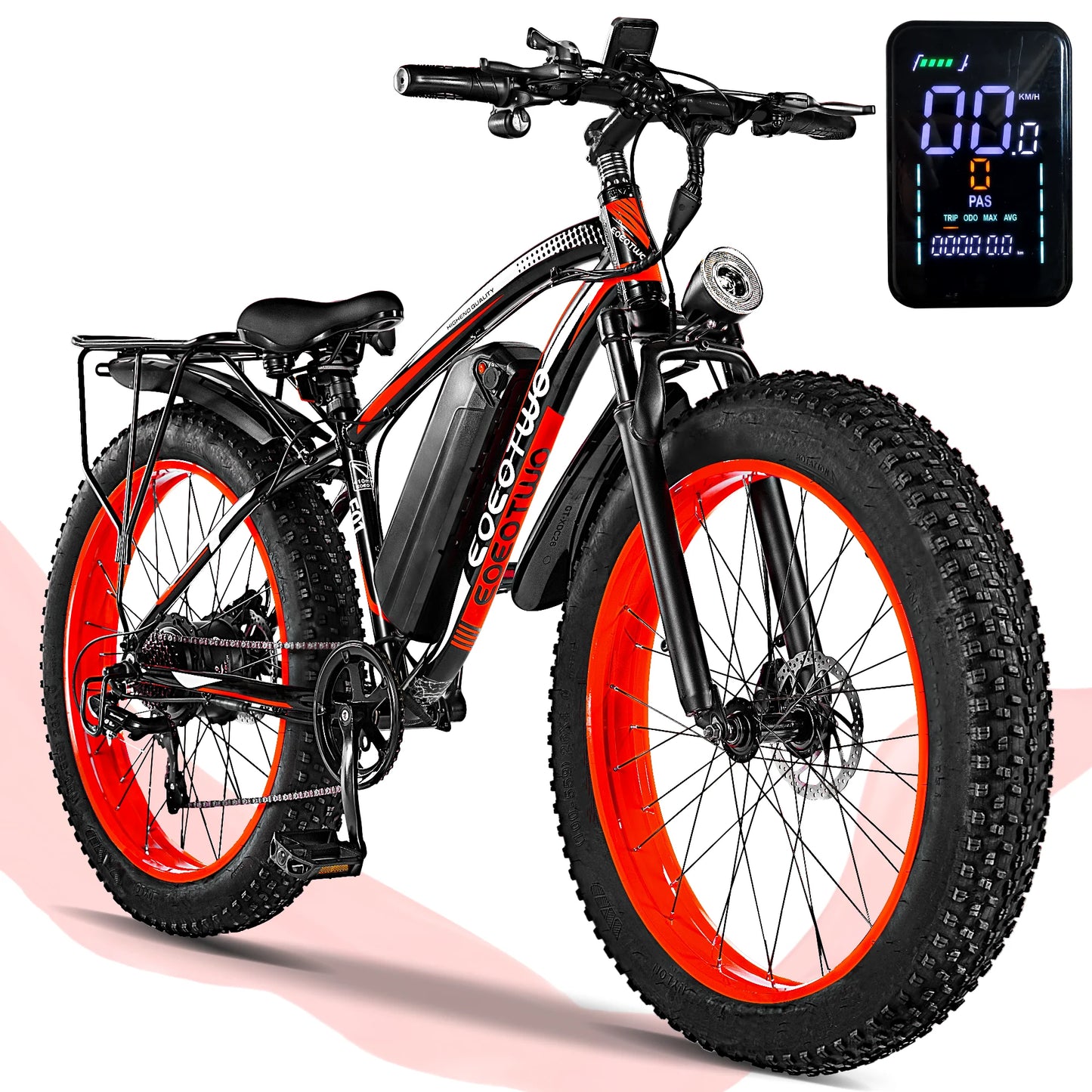 EOEOTWO E01 Electric Fat Tire Mountain Bike