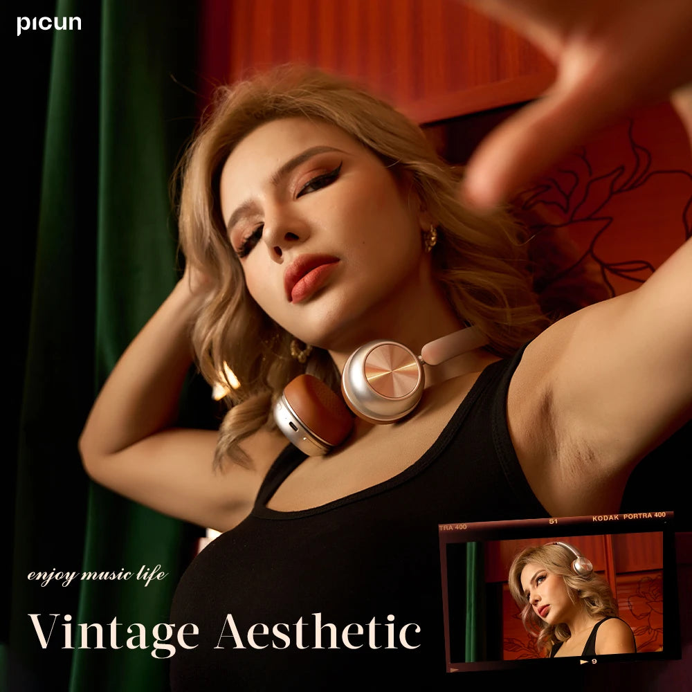 Picun R2 Wireless Headphones With Spatial Audio Bluetooth