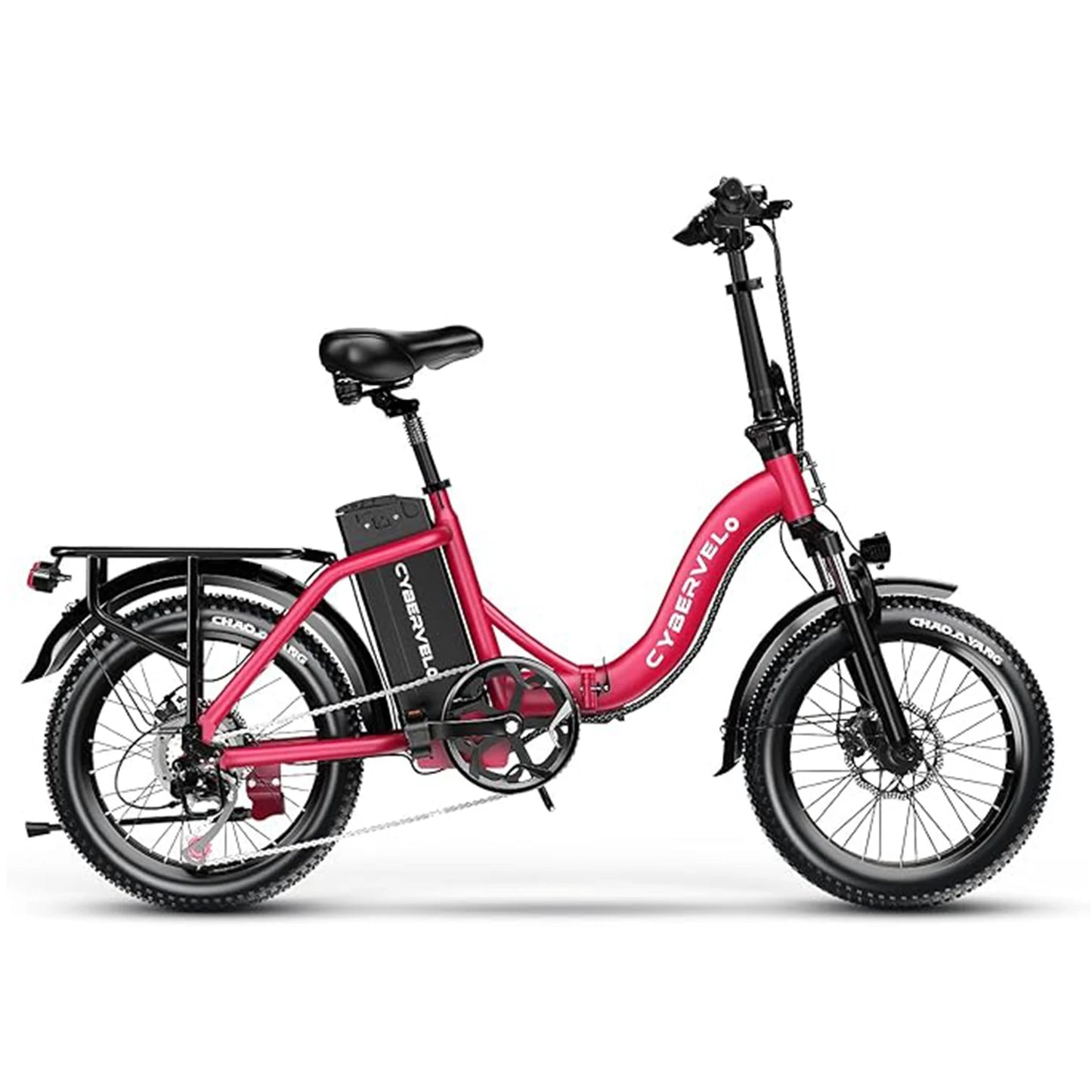 CYBERVELO 1000W Folding Fat Tire Electric Bike for Adults