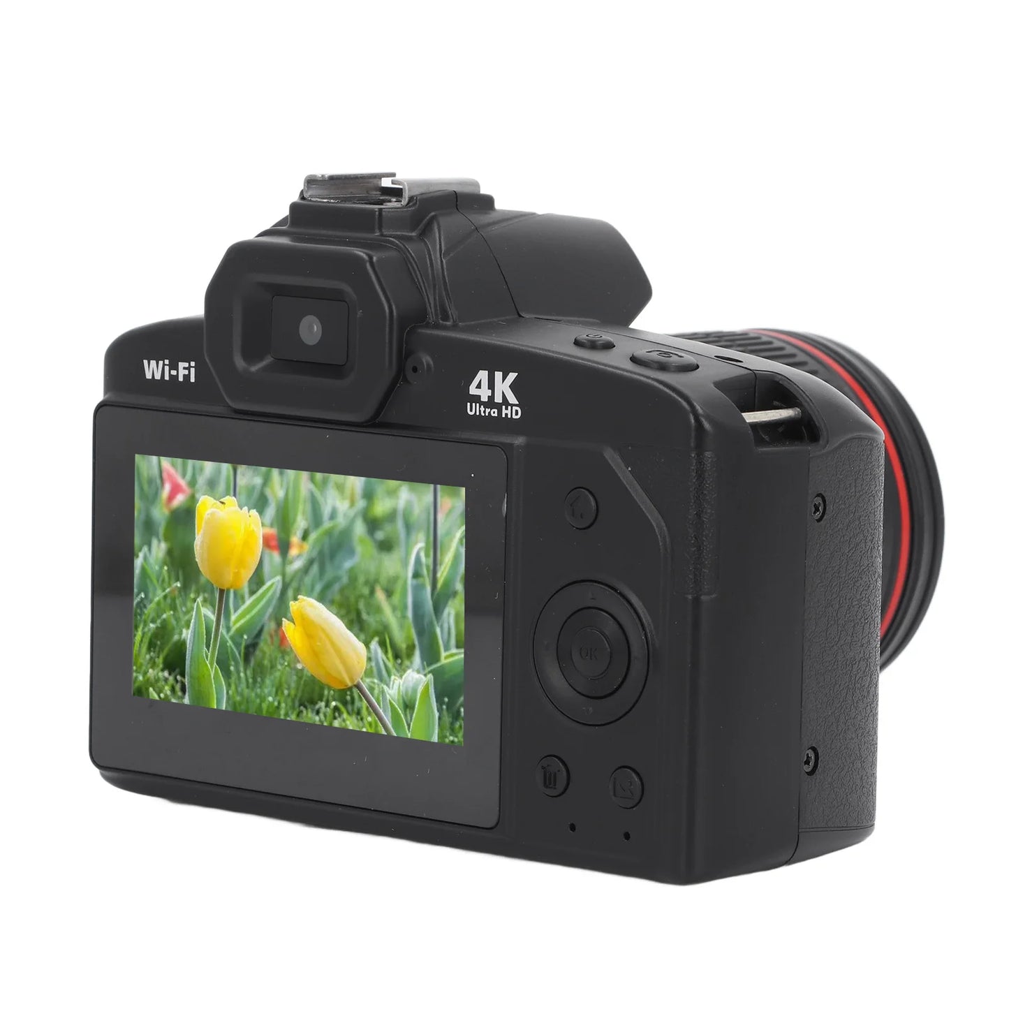 Digital Camera 3 Inch IPS Screen 4K Dual Cameras Camcorder