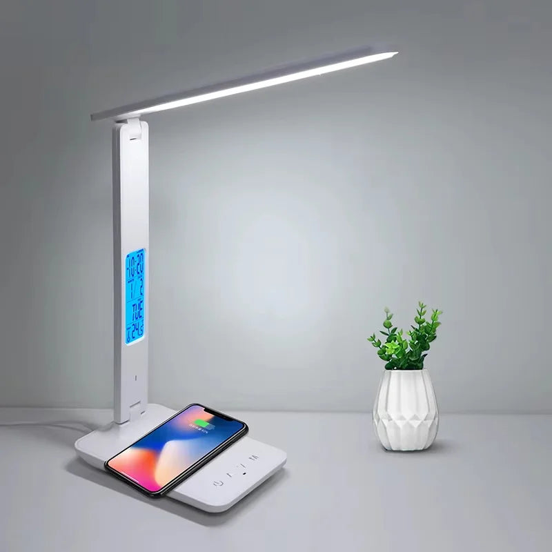 Button LAOPAO 10W Qi Wireless Desk Lamp With USB Port