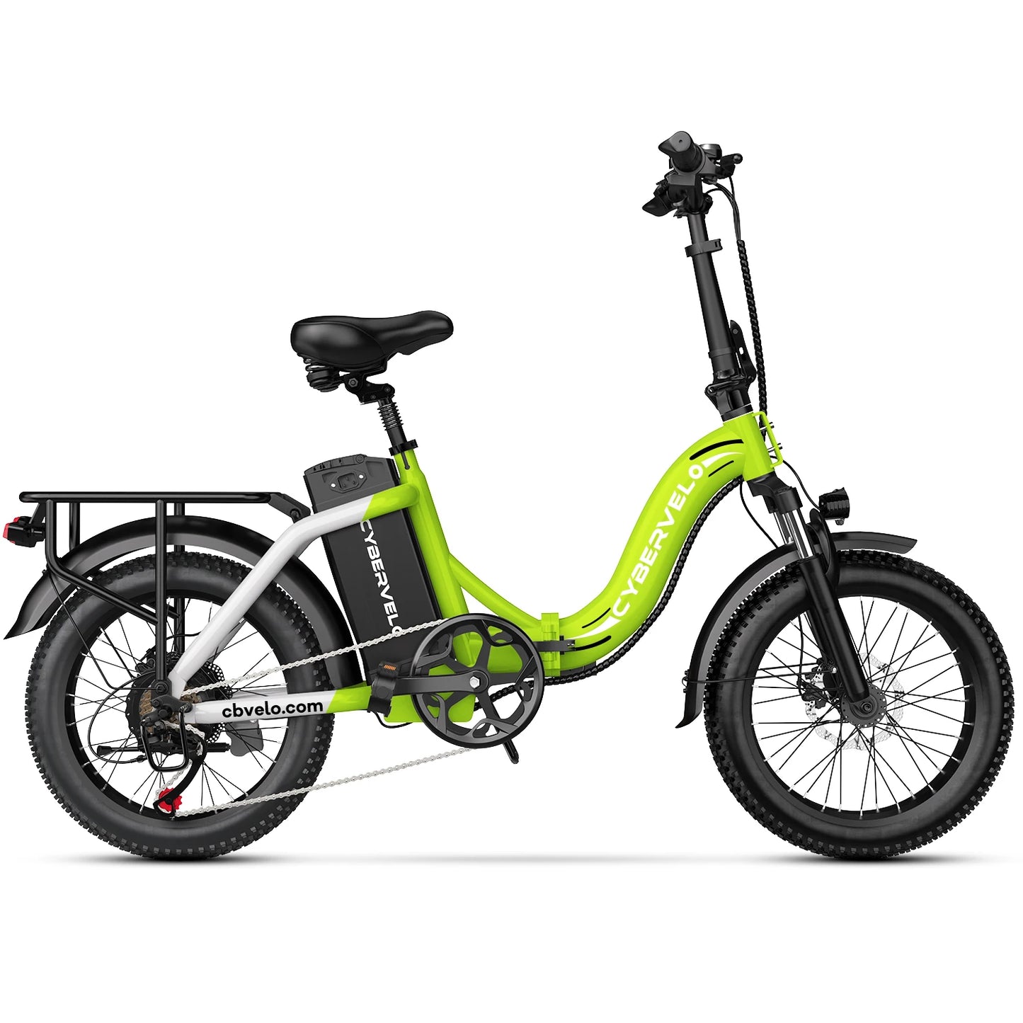 CYBERVELO 1000W Folding Fat Tire Electric Bike for Adults