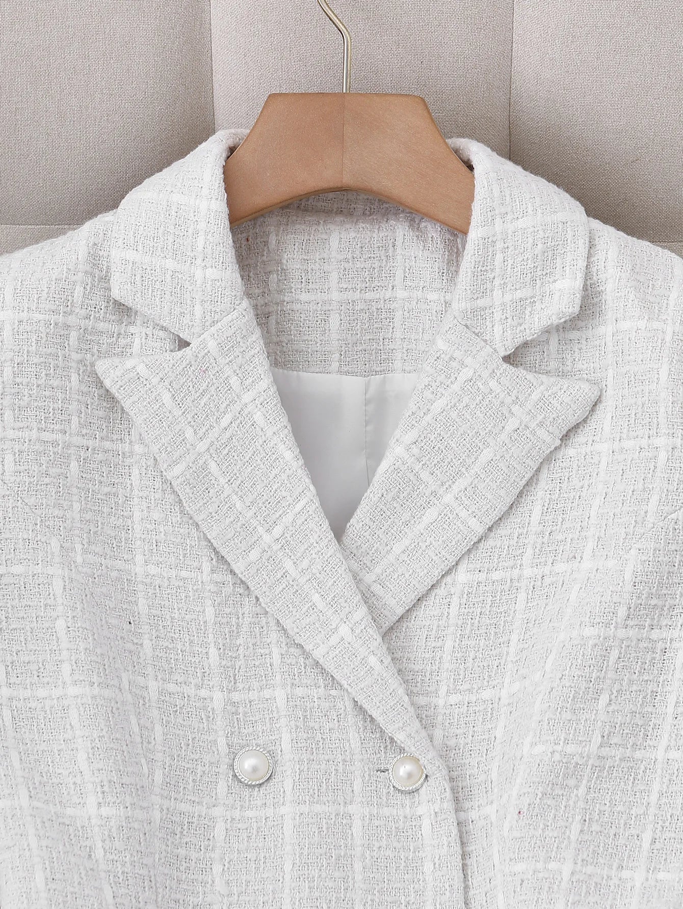 Women Regular Fit Lapel Collar Jacket And Skirt Suit Set