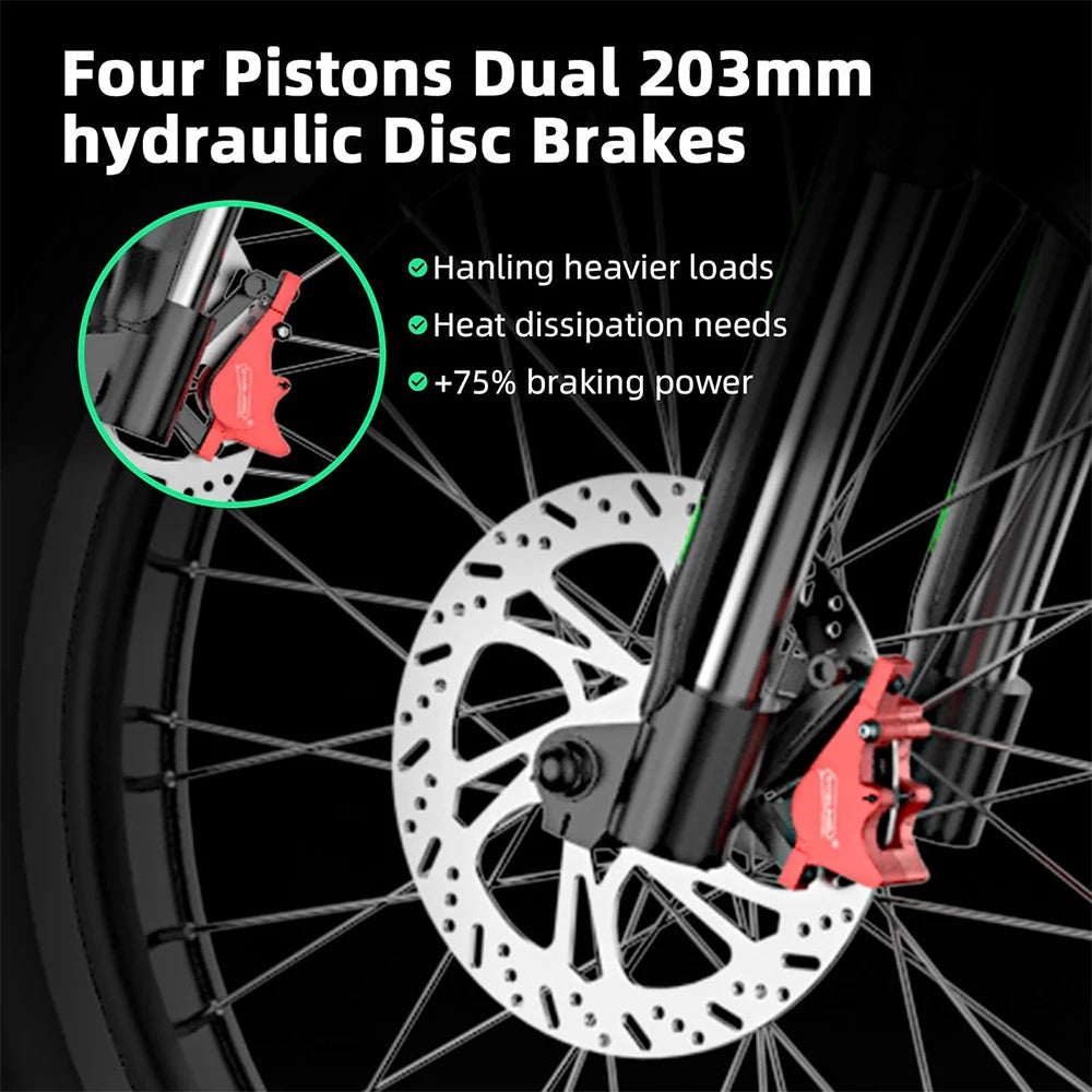 Electric Dirt Bike 6000W 60V 25Ah Battery Dual Hydraulic Brakes