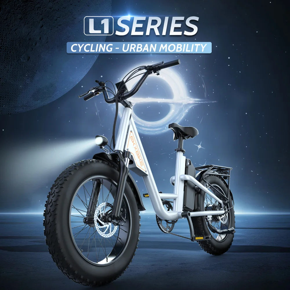 EKX L1 1000W Electric Bike With Removable Battery 34MPH
