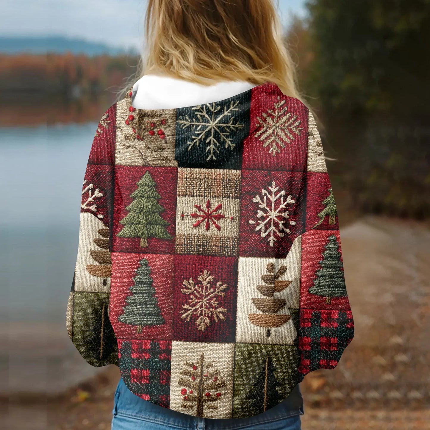 Womens Hooded Sweatshirt With Pockets Casual Winter Wear