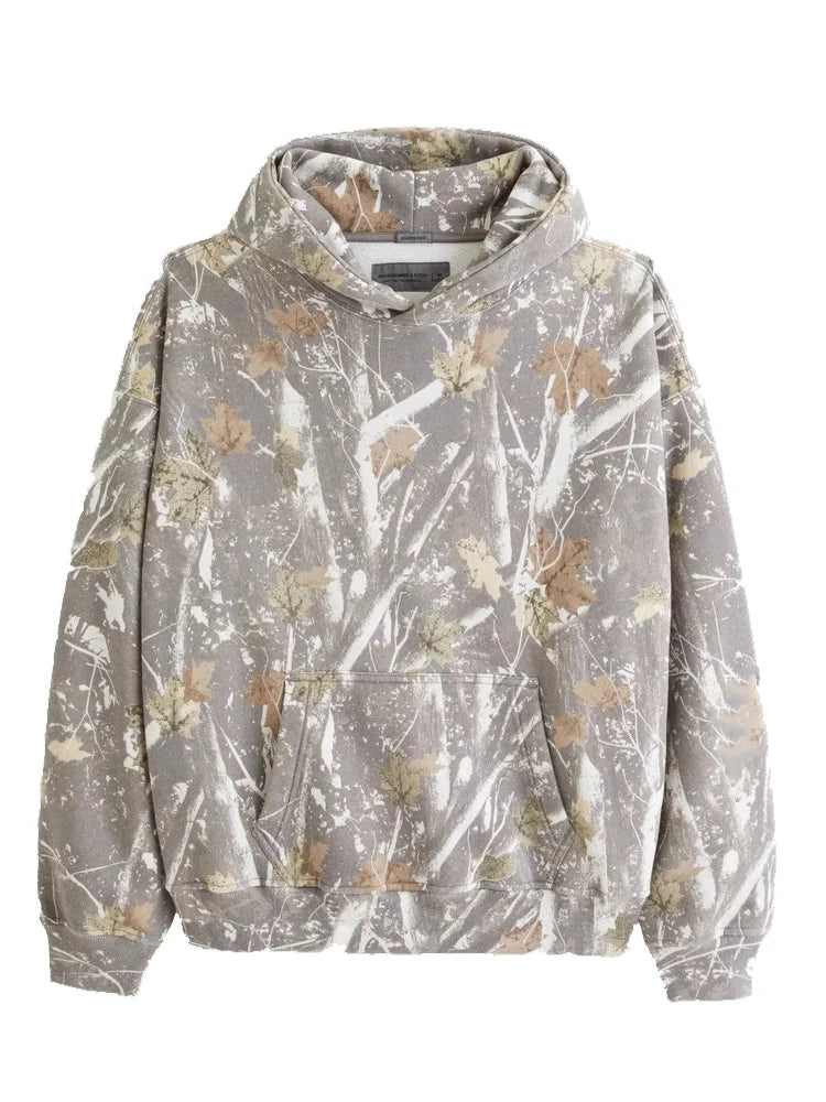 CN Fujian Maple Camouflage Hoodie With Leaf Branch Pattern