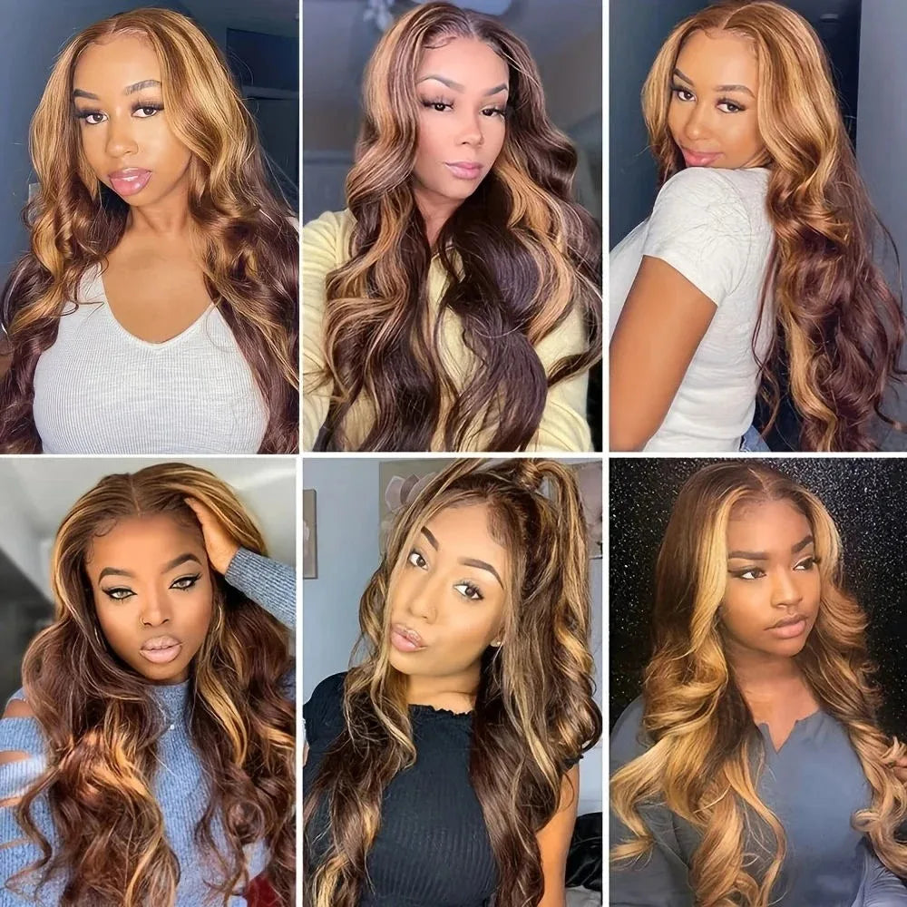 CanaryFly P4/27 Highlight Body Wave Lace Front Wig
