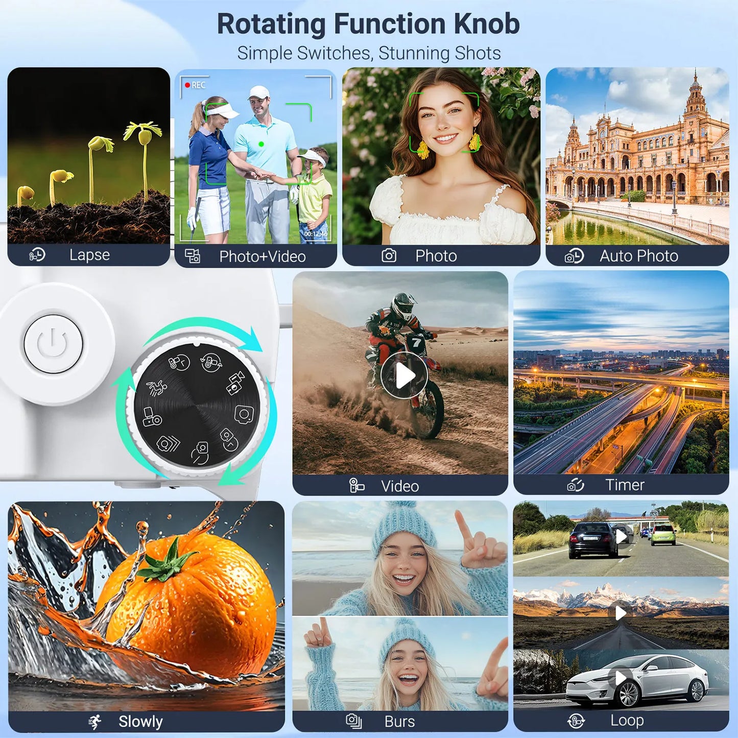 Gavonde 4K Digital Camera Autofocus And Anti Shake 18X Zoom