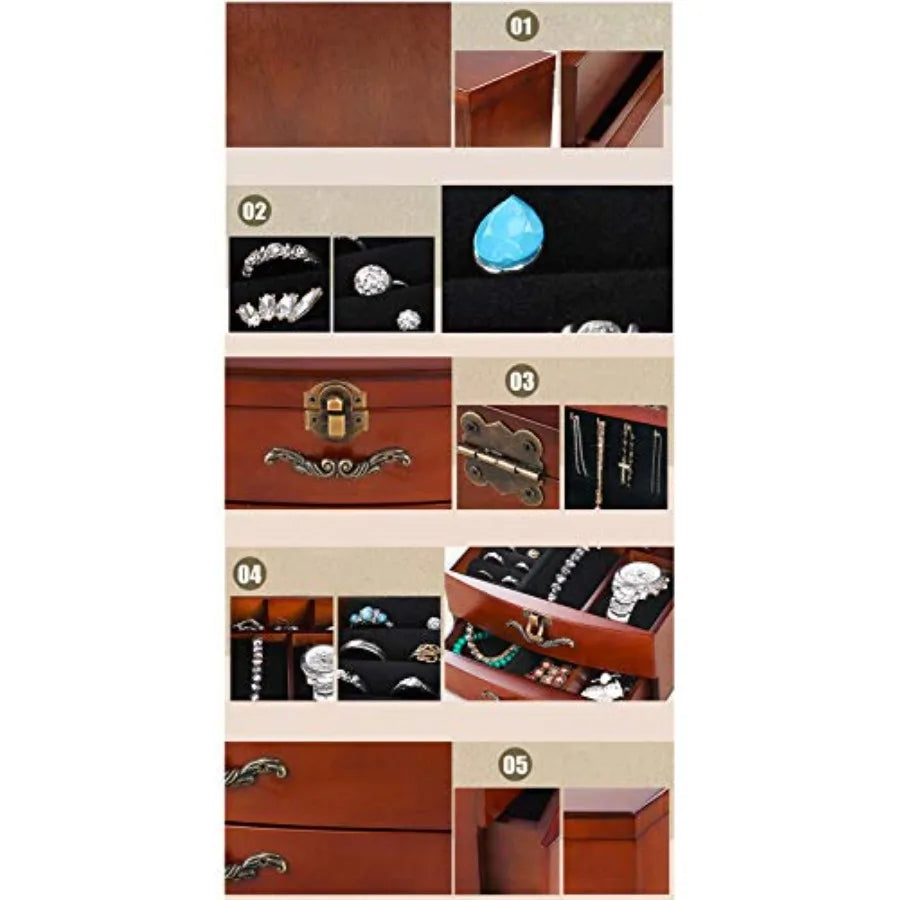MDNGC Jewellery Box Storage Organizer For Earrings And Bracelets