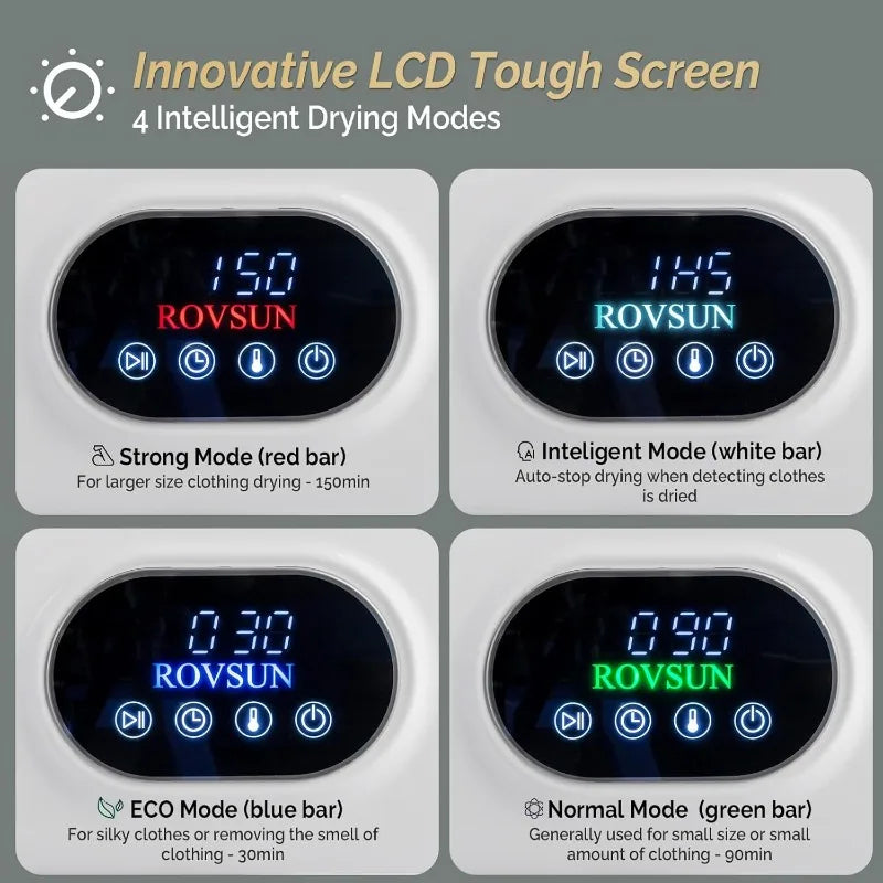 XMSJ Portable 850W Front Load Clothes Dryer 110V