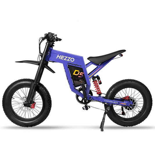 HEZZO D5 Electric Dirt Bike 60V 3000W Fat Tire Ebike