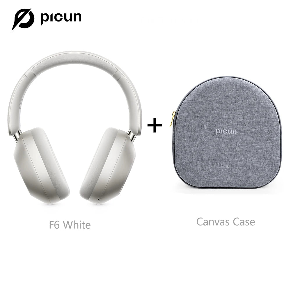 Picun F6 Active Noise Cancelling Bluetooth Headphones With Low Latency