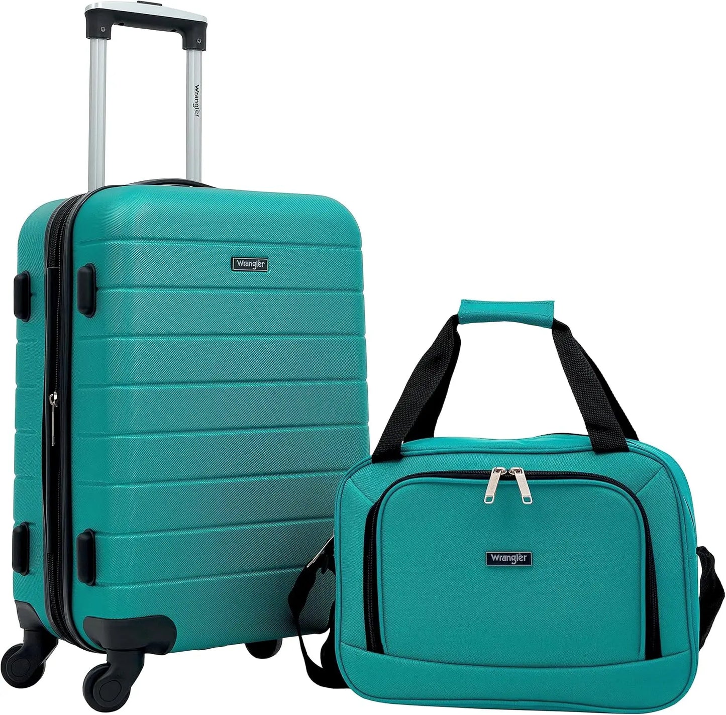 Caster Smart Spinner Hardside Luggage Set Expandable Two Piece
