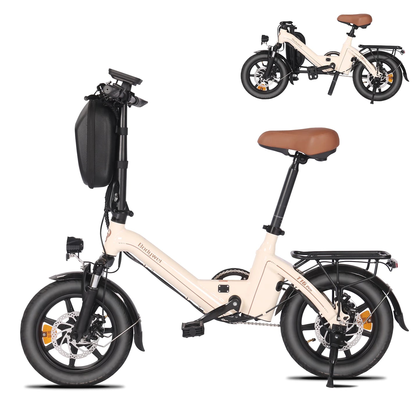 Bodywel T16PRO Folding 14 Inch Electric Bicycle 250W 36V CE Certified