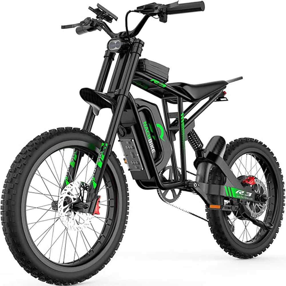 Electric Dirt Bike 6000W 60V 25Ah Battery Dual Hydraulic Brakes