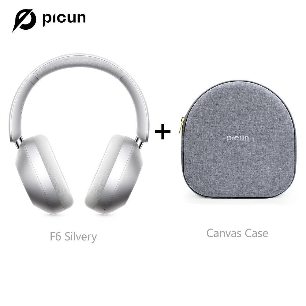 Picun F6 Active Noise Cancelling Bluetooth Headphones With Low Latency
