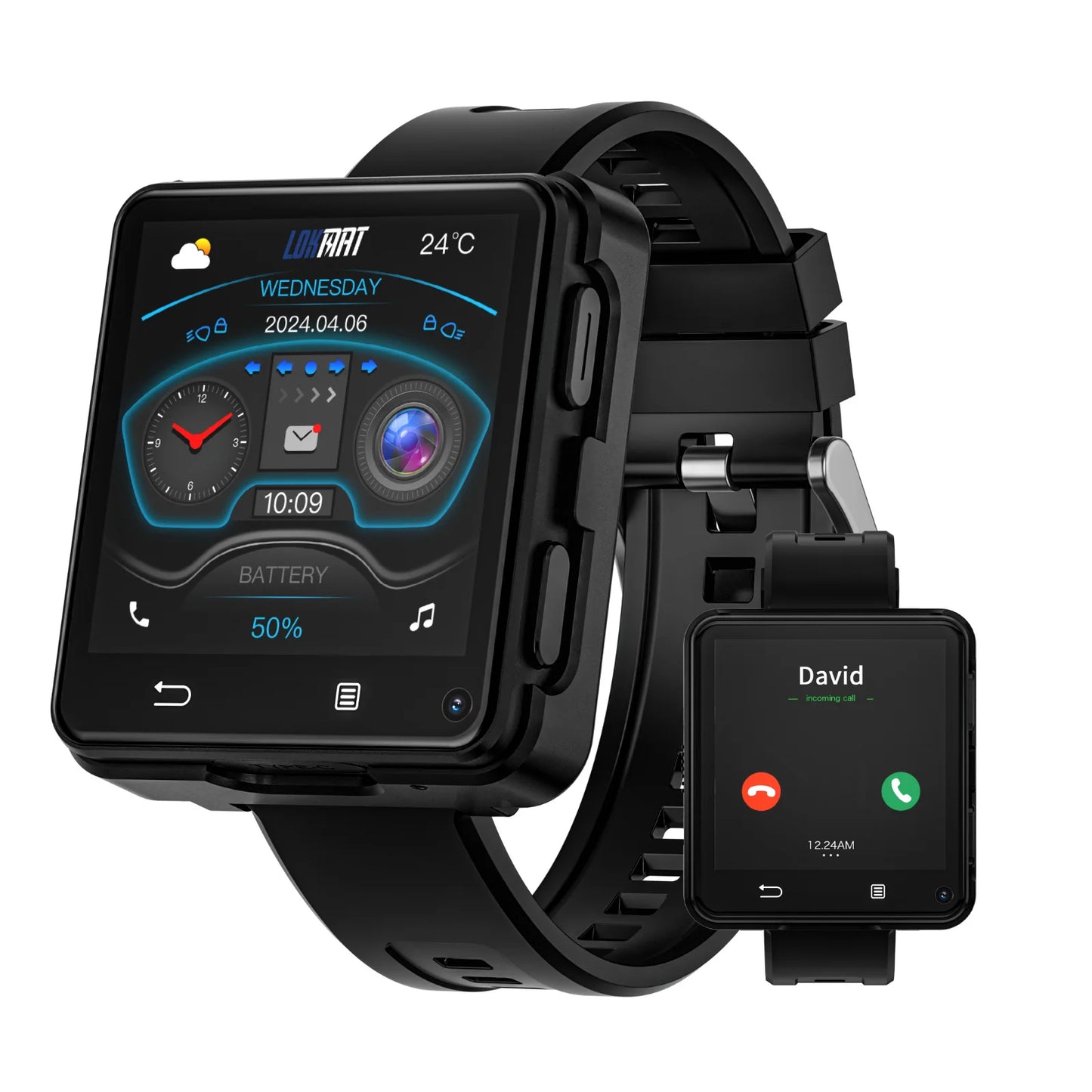 LOKMAT APPLLP 2 MAX Dual Camera Android 11 Smart Watch