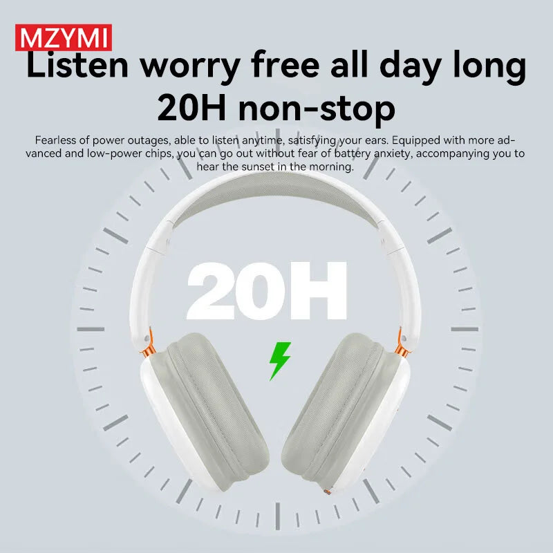 SEOBIOG Bluetooth 5.3 Headphones B300 Wireless Headset With Mic