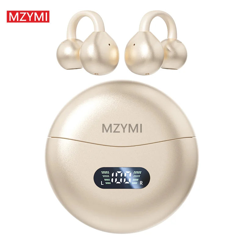INMAS MZYMI Bluetooth 5.4 Earphones Earclip Sports Earbuds With LED Display
