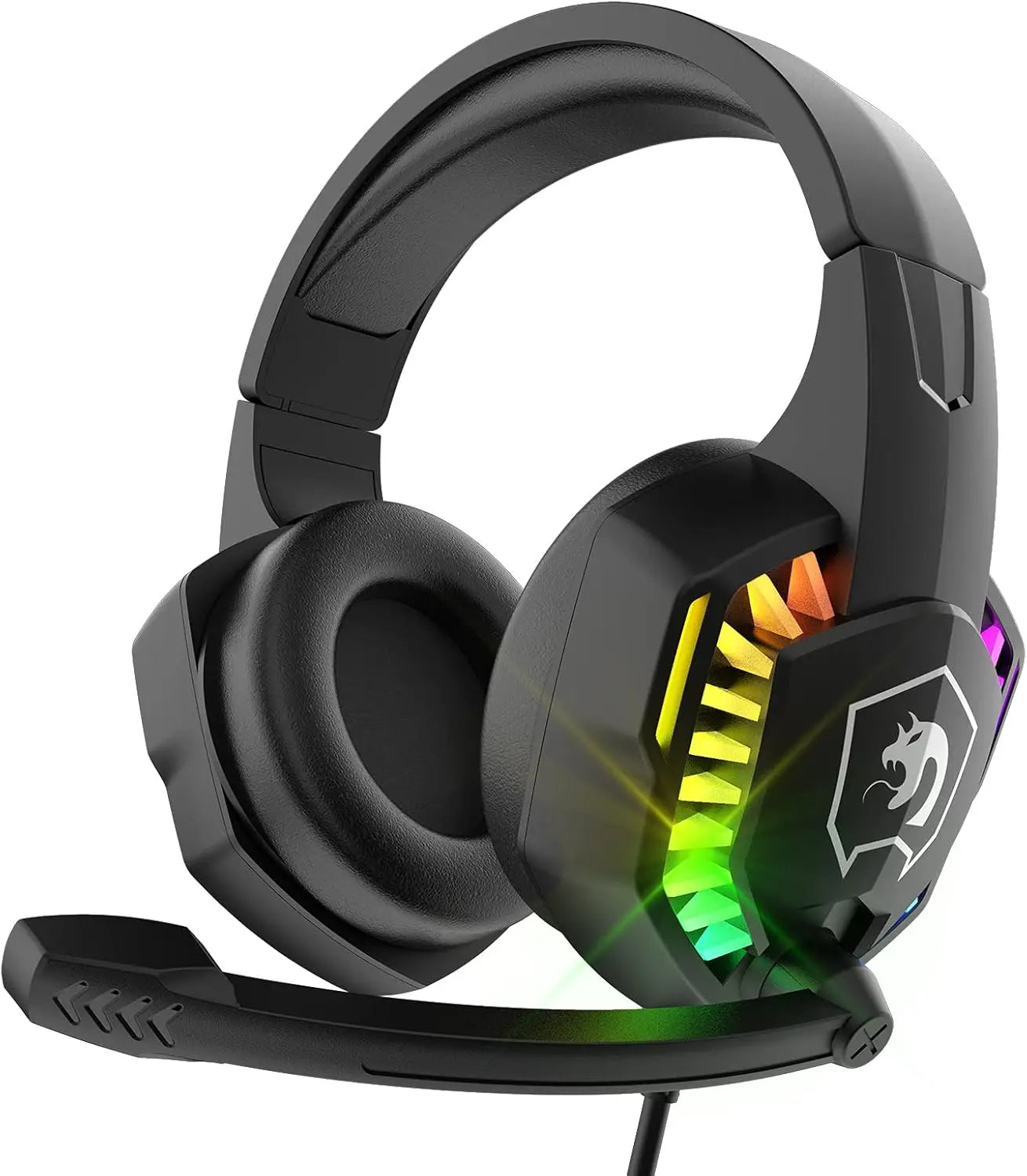 Attack Shark Wired Gaming Headset RGB Backlight Microphone