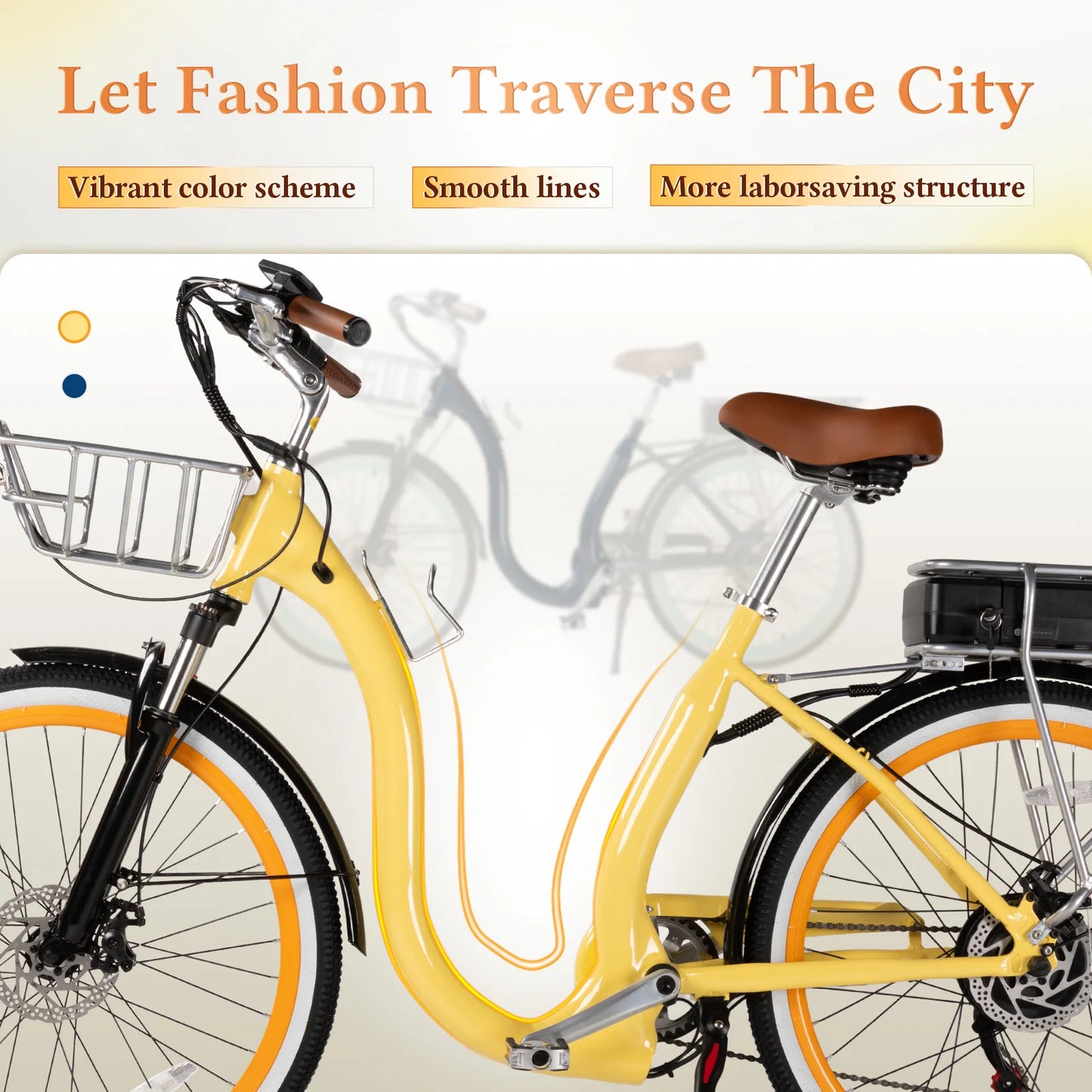 DDC SPORT Cruiser Electric Bike With 48V Removable Battery