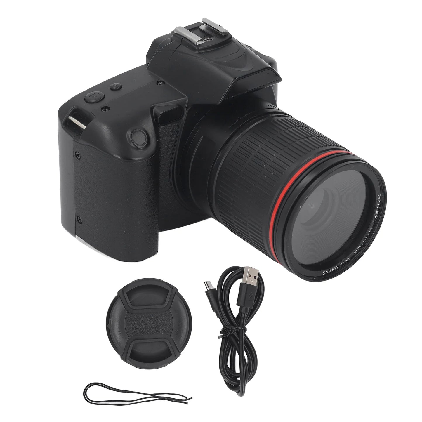 Digital Camera 3 Inch IPS Screen 4K Dual Cameras Camcorder