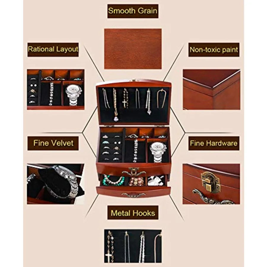 MDNGC Jewellery Box Storage Organizer For Earrings And Bracelets