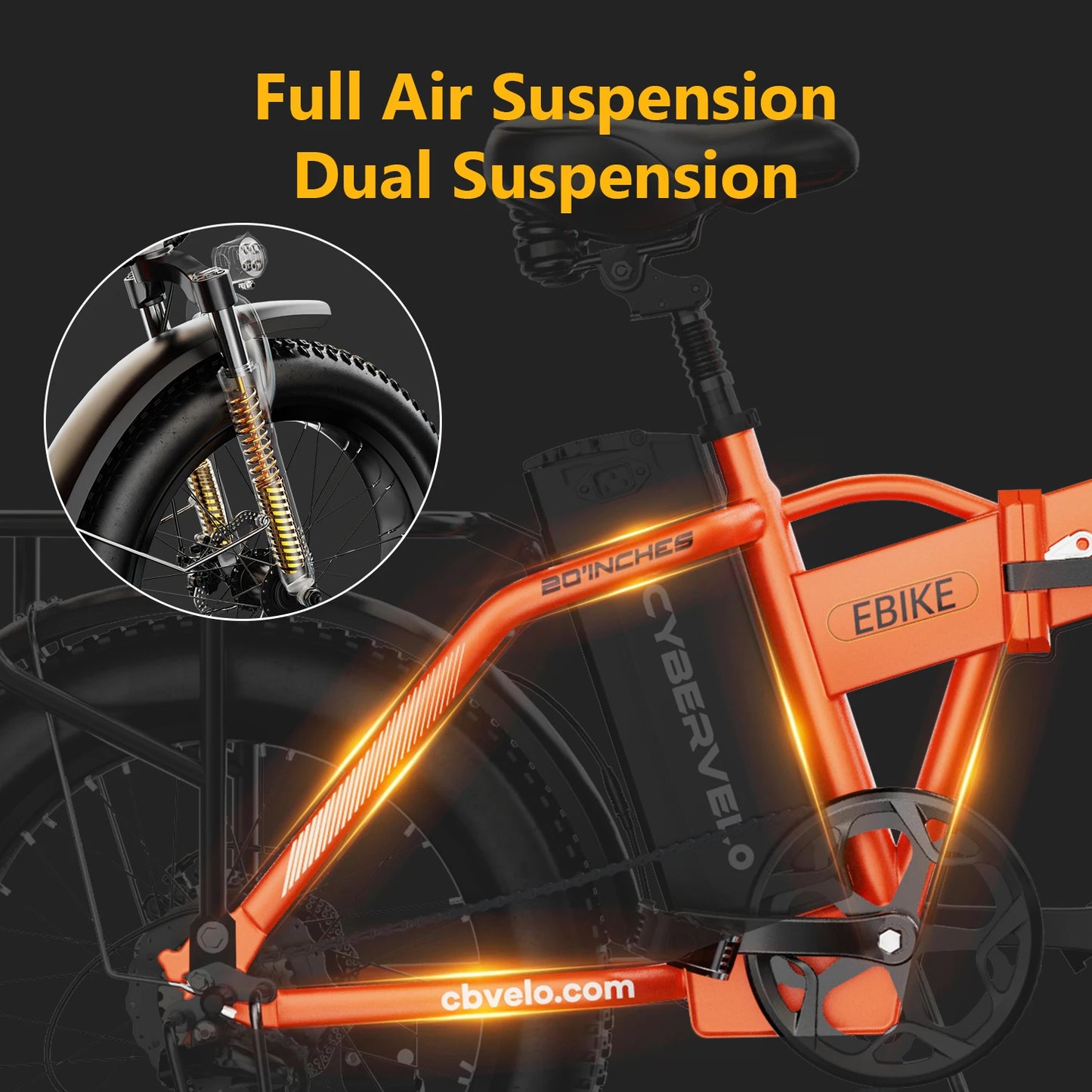 Aoango Cybervelo EK4 Electric Folding Mountain Bike