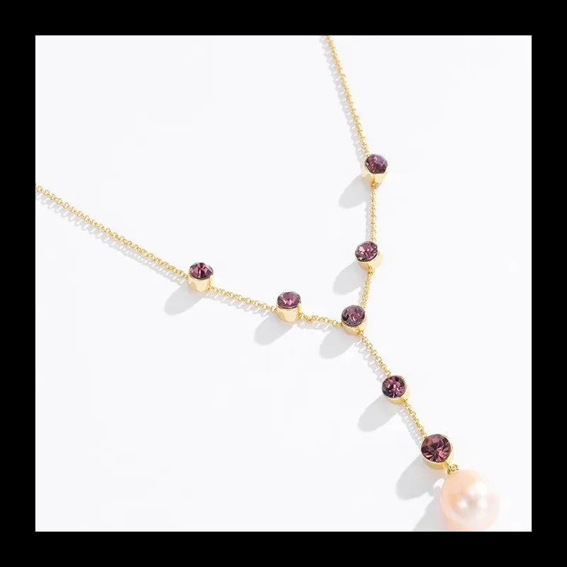 Guangdong Pearl Pendant Set Gold Plated Freshwater Necklace