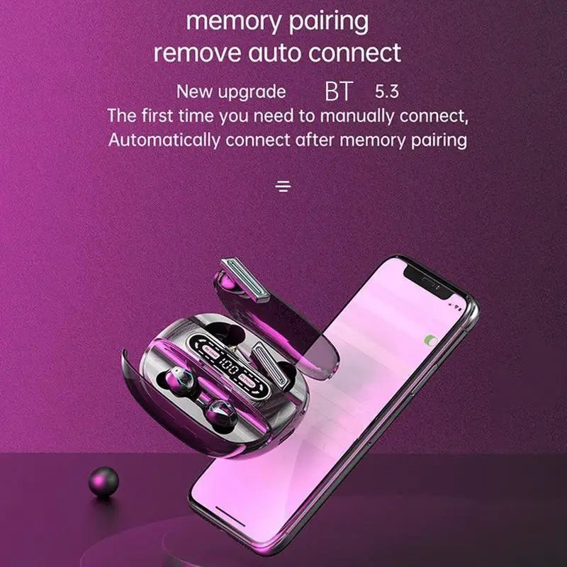 YCDCC Bluetooth Wireless Earbuds Waterproof With Charging Case