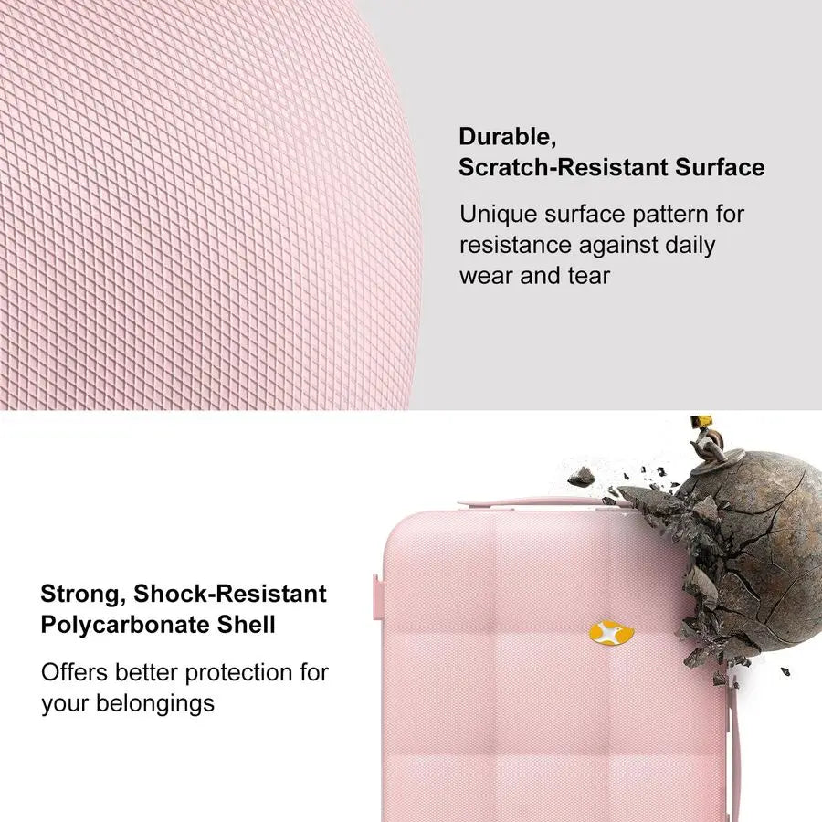 XMSJ Carry On Luggage With Wheels Lightweight Hardside TSA Approved