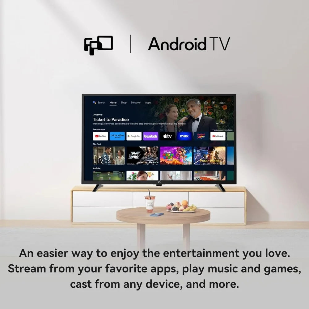 XMSJ Smart TV Android HDR With Cast Google Play