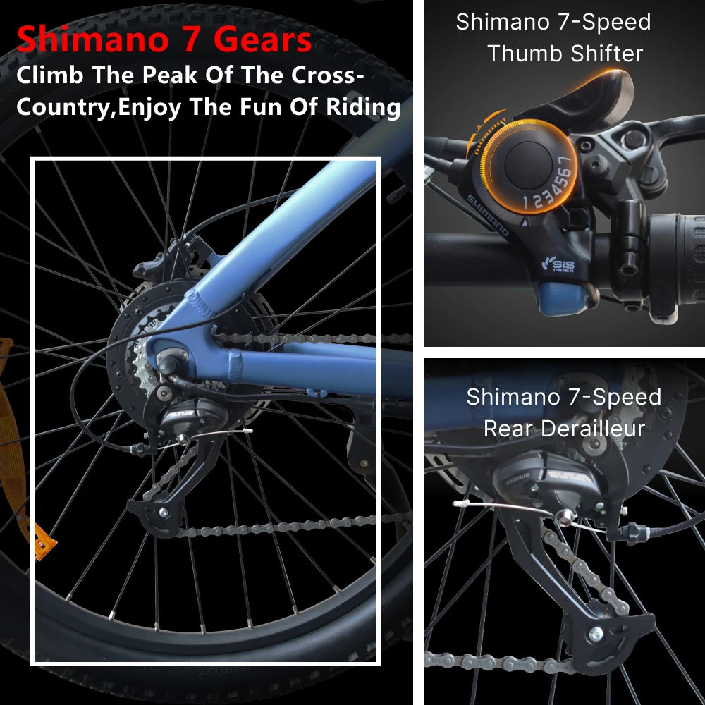 HX Q5 2000W 48V 20Ah Electric AllTerrainAdventureEngineering Mountain Ebike ProEdition