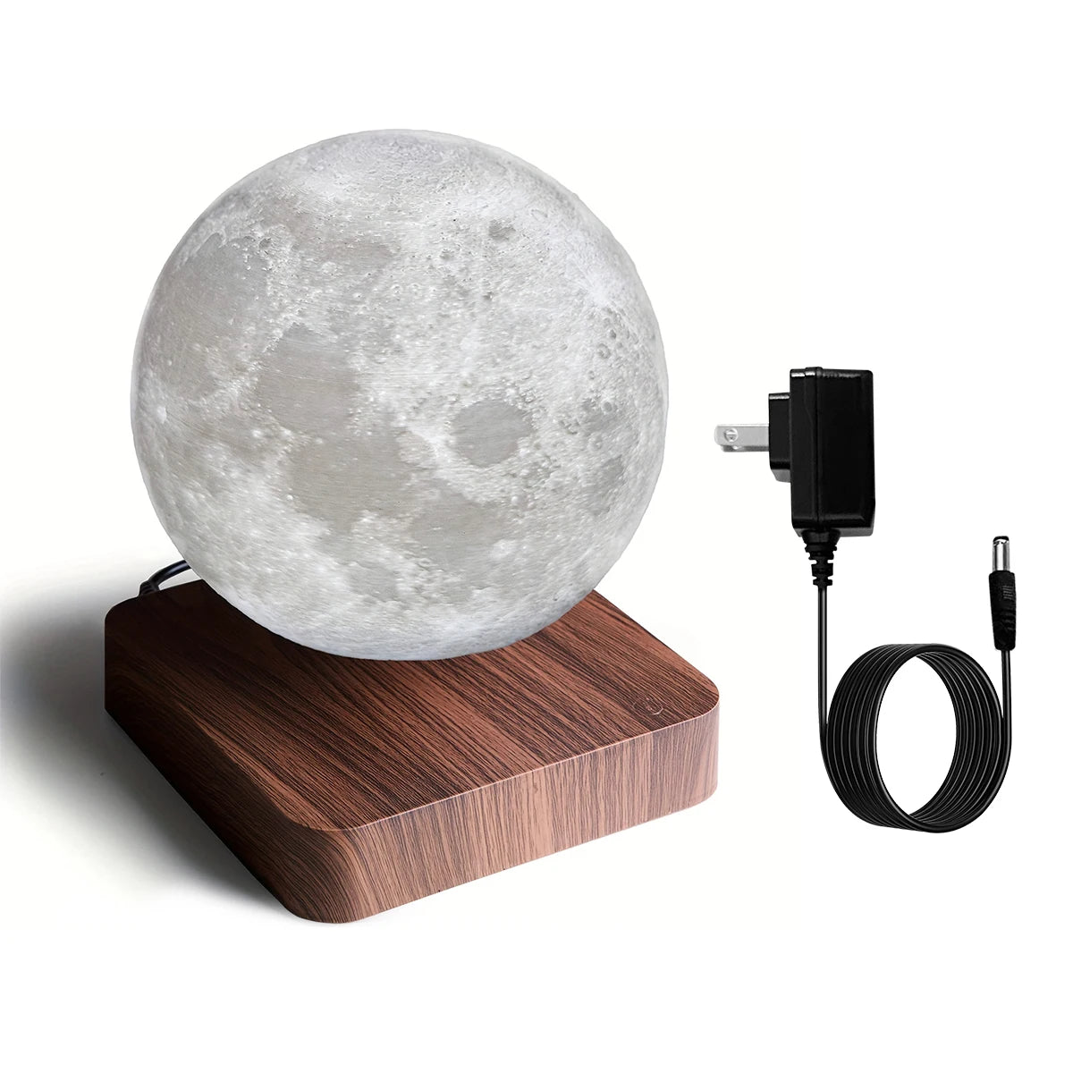 Mexllex Magnetic Moon Lamp Floating With Wooden Base