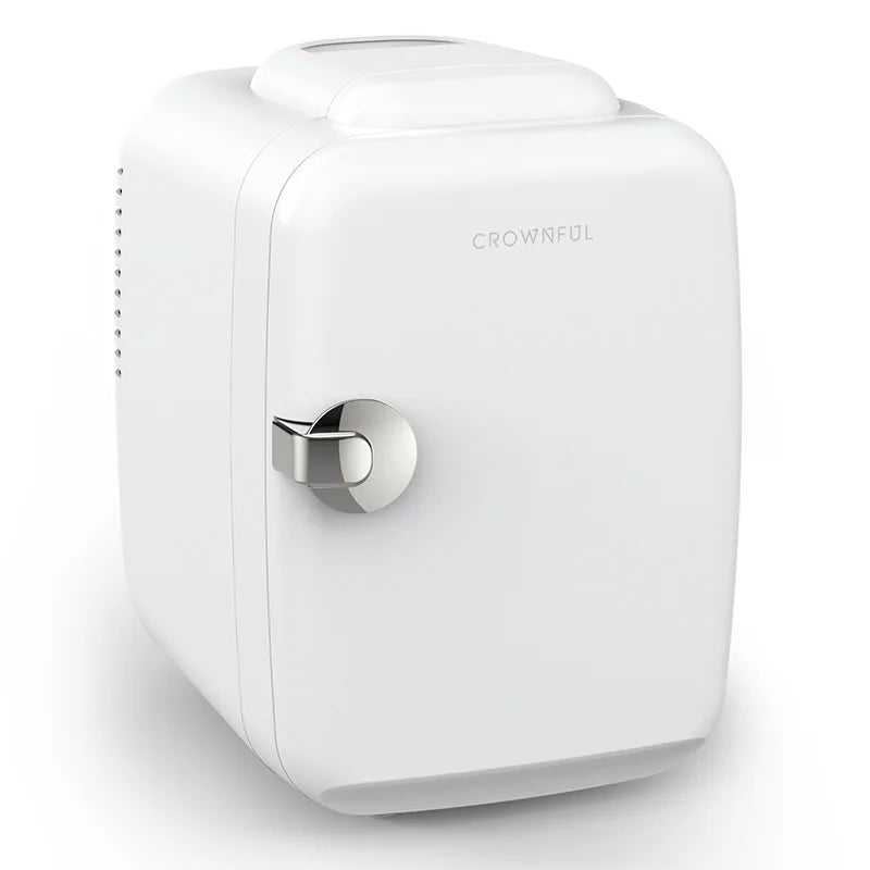 Crownful Mini Fridge Beauty Makeup Skincare Refrigerator AC DC Car