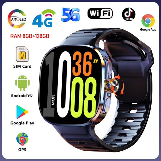 5G 4G Smartwatch With 2.4 Inch HD Screen GPS WiFi 8GB 128GB
