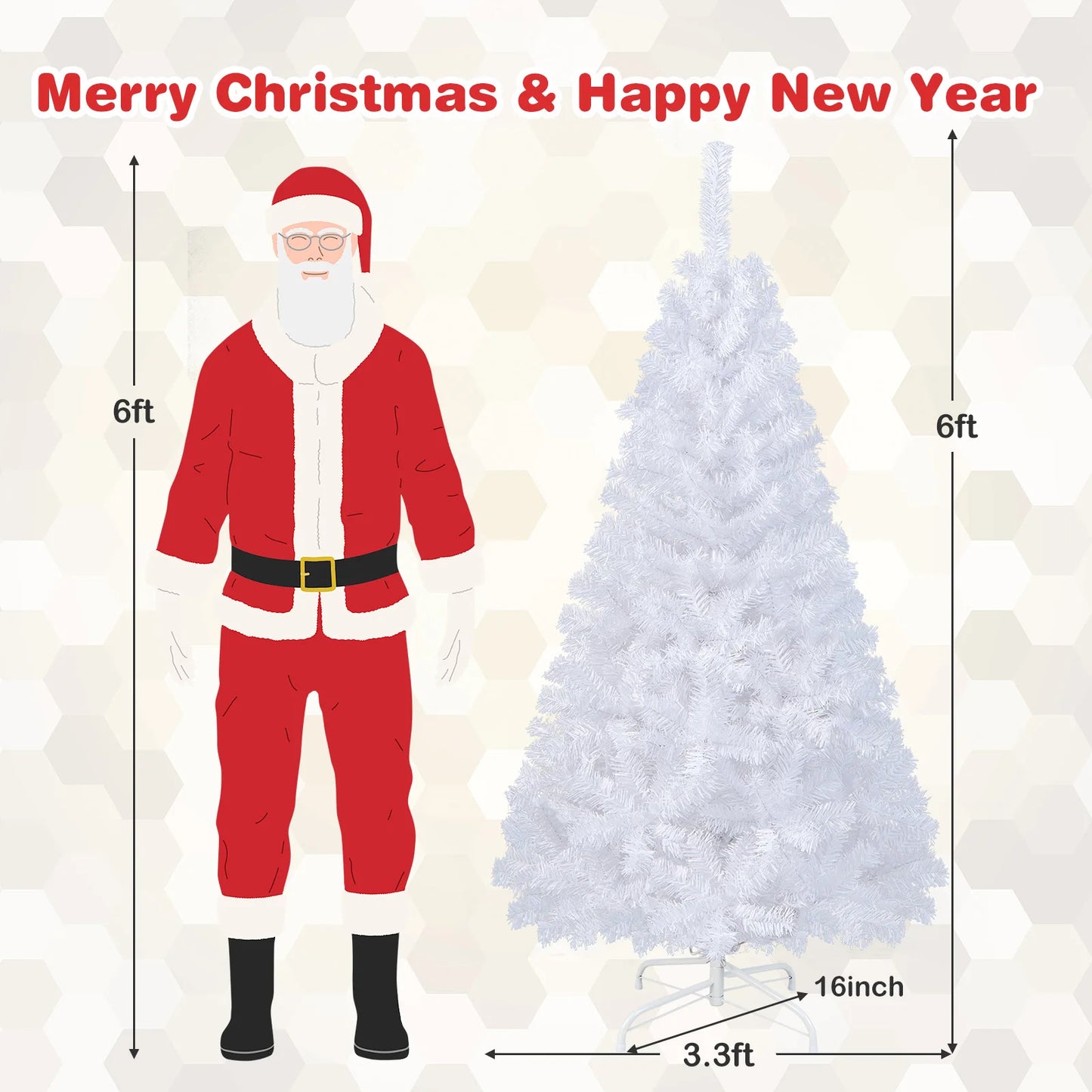 MULTIGO PVC Christmas Tree With Stand Indoor Outdoor
