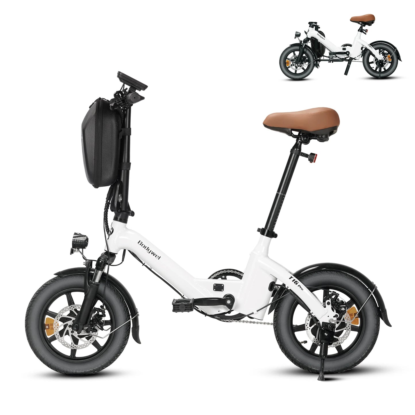 Bodywel T16PRO Folding 14 Inch Electric Bicycle 250W 36V CE Certified